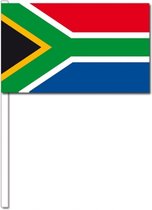 10 zwaaivlaggetjes Zuid Afrika 12 x 24 cm