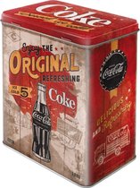 Bewaarblik  "CocaCola Original Refreshing''