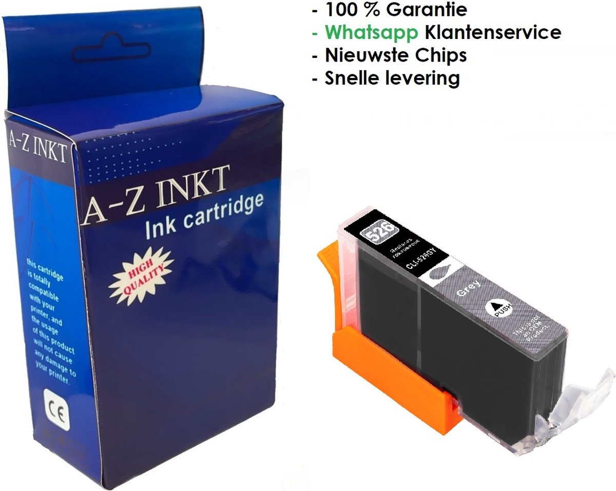 AtotZinkt inkt cartridge voor Canon 526 GY XL CLI-526 grijs voor Canon Pixma IP-4850 IP-4950 IX6550 5140 5150 5240 5250 5340 5350 6150 6250 8150 8240 8250 MX715 MX885 MX895