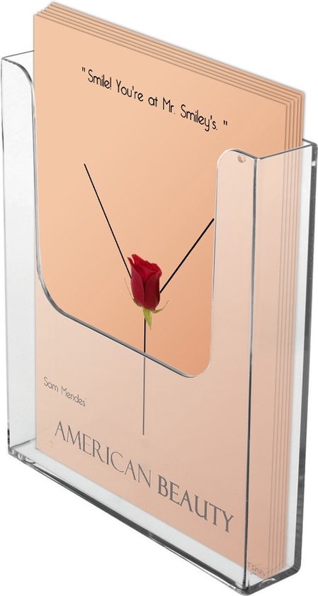 Lot de 5 porte-brochures murales| porte-dossier | porte-brochures | affichage des dossiers | dossier plateau suspendu| Format A5