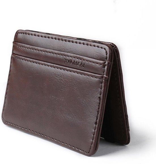 Magic Wallet Magic Wallet Unisex Pince à billets Marron foncé