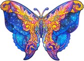 UNIDRAGON Houten Puzzel Voor Volwassenen Dier - Intersterrenstelsel Vlinder - 306 stukjes - King Size 41x30 cm