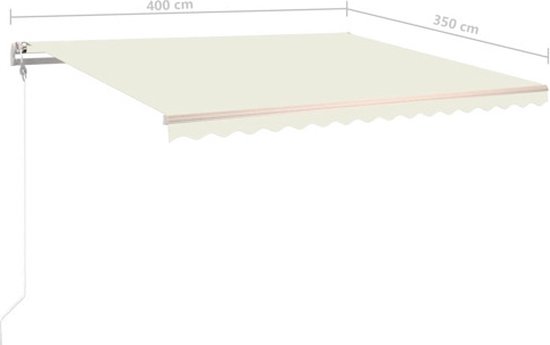 vidaXL Auvent vidaXL 400x350 cm Couleur crème