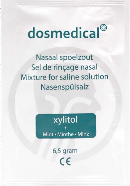 Dos Medical Nasaal Spoelzout met Xylitol - 20 sachets - bij (chronische) neusbijholteontsteking