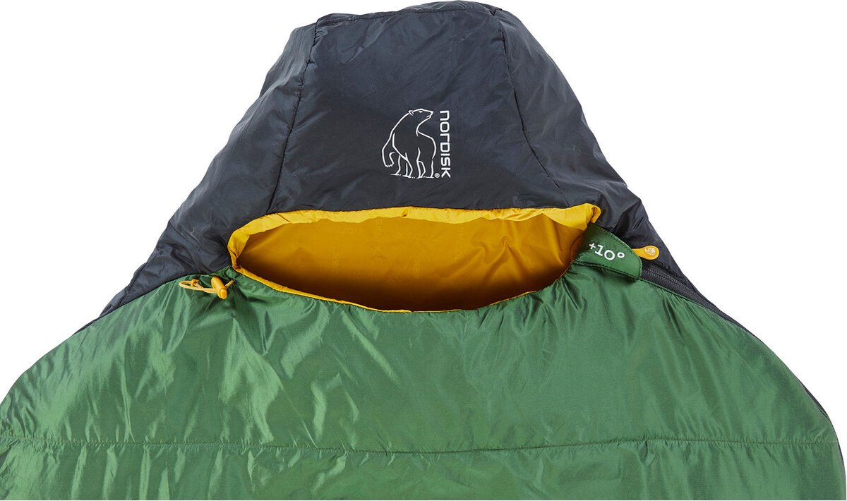 Nordisk Gormsson +10° Curve Slaapzak XL, zwart/groen