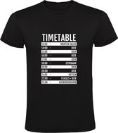 Timetable Festival bier Heren T-shirt - feest - party - kermis - concert - vrijgezellenfeest - bier - shirt