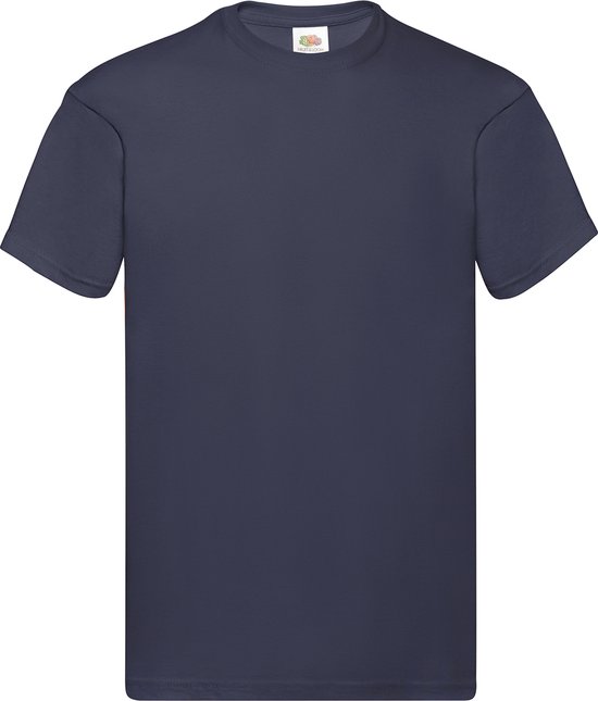 Donker Blauw 2 Pack t-shirt Fruit of the Loom Original maat XL