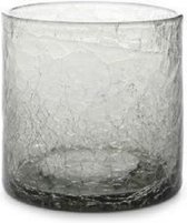 Fine2Dine Whiskey Glas Crackle - Grijs - 220 ml