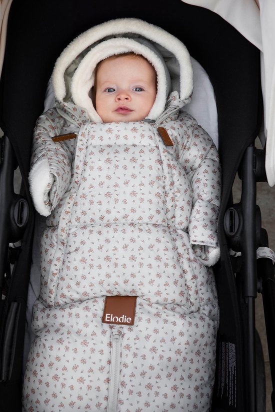 Elodie Baby Overall - Skipak Baby - Baby Voetenzak - Voetenzak autostoel -Autumn Rose - 0/6 maand — afbeelding 5