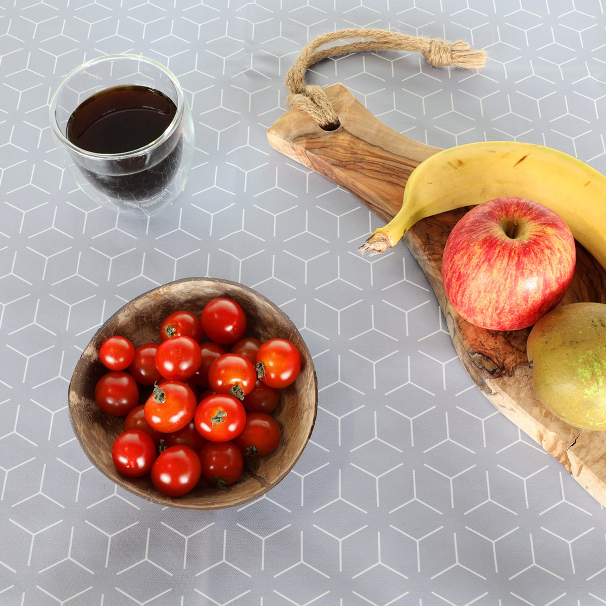 IVOL PVC Tafelzeil Geometrisch 140 x 200 cm - Tafelkleed met non-woven vliesrug