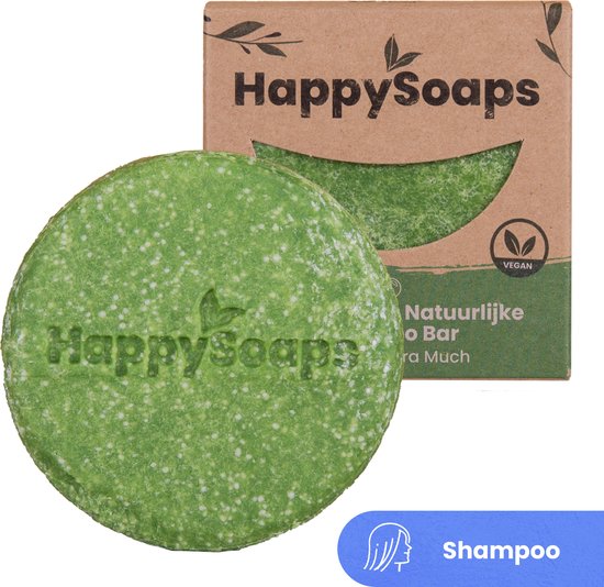 HappySoaps Shampoo Bar - Aloë You Vera Much - Beschadigd, Normaal en Vet Haar - 100% Plasticvrij, Natuurlijk en Vegan - 70gr