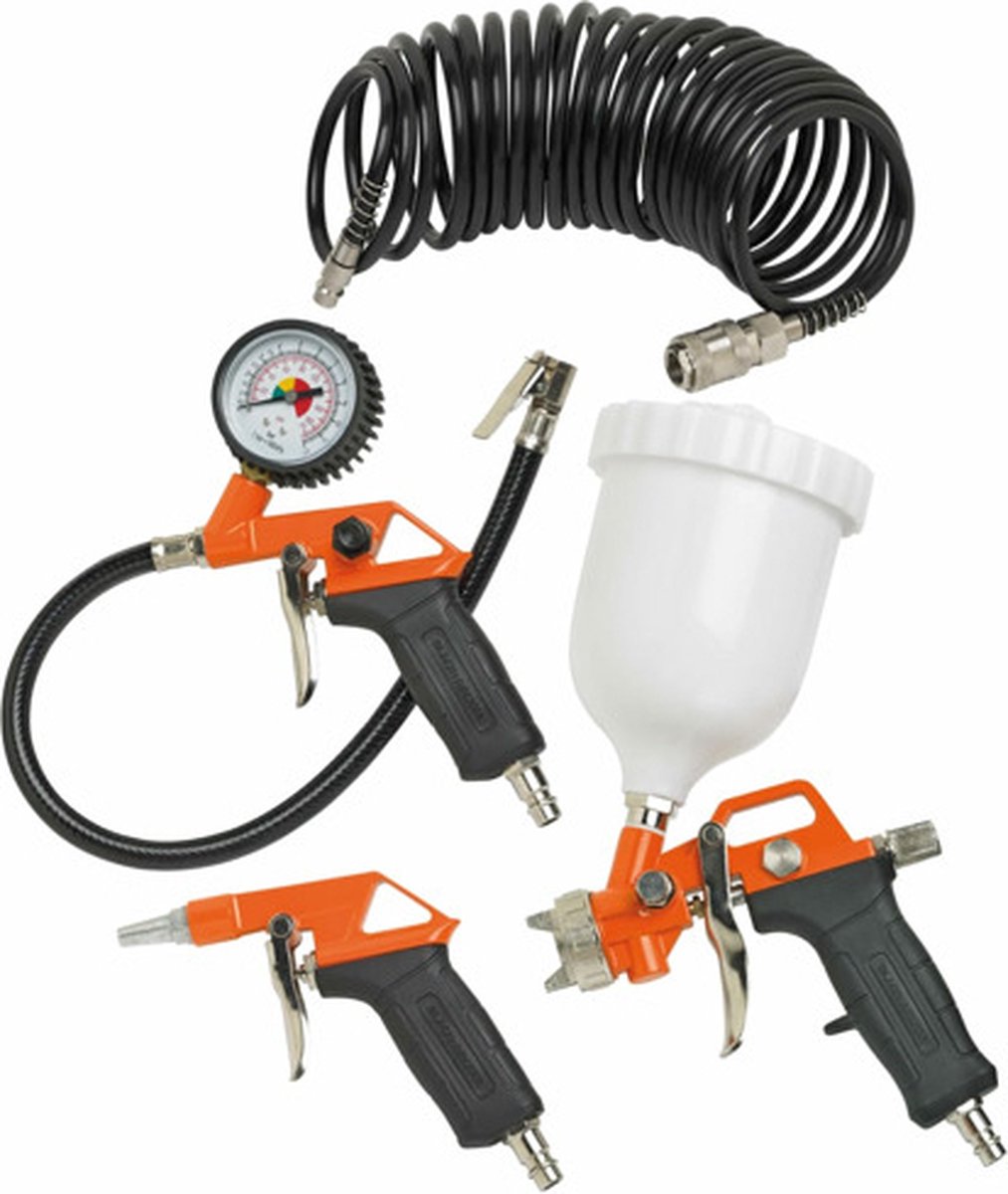 BLACK+DECKER Accessoireset voor Compressor 4-delig
