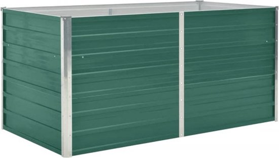vidaXL Plantenbak verhoogd 160x40x77 cm gegalvaniseerd