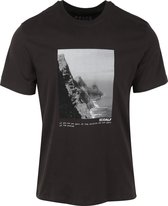 Ecoalf - T-Shirt Label Zwart - Heren - Maat XL - Modern-fit