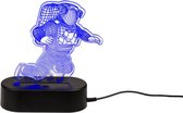 nachtlampje Astronaut LED lampje tafellamp met Usb aansluiting