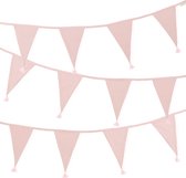 A Little Lovely Company - Vlaggenlijn slinger katoen, kinderkamer bruiloft - poederroze