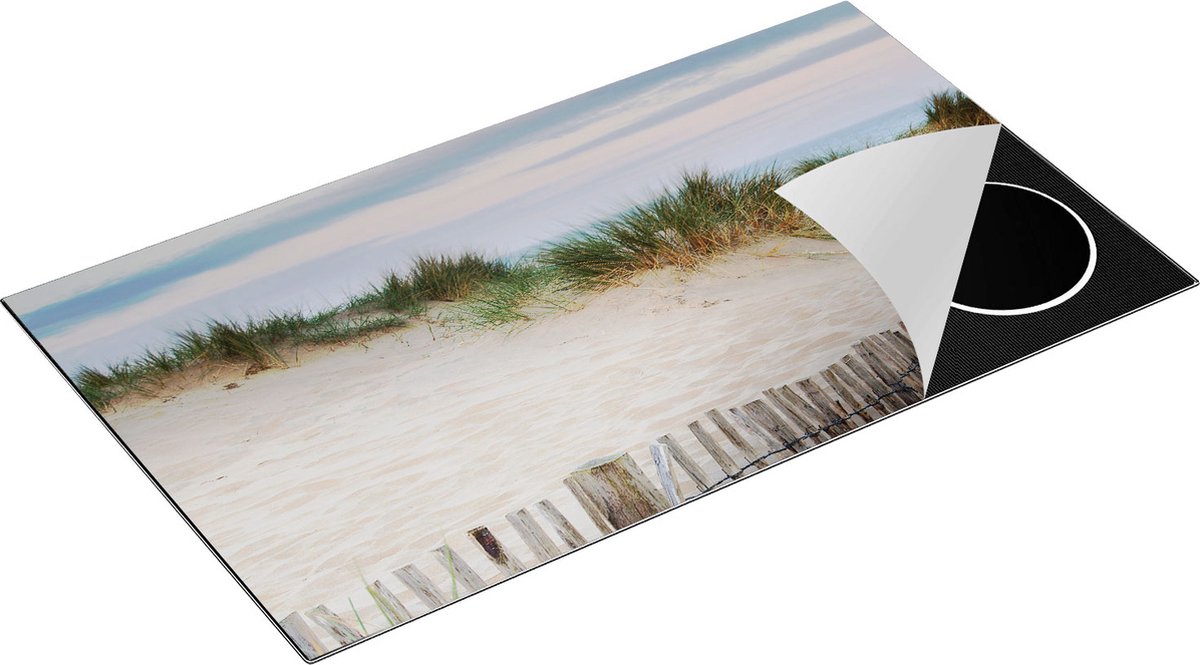 Chefcare Inductie Beschermer Zand Duinen aan het Strand - 90x52 cm - Afdekplaat Inductie - Kookplaat Beschermer - Inductie Mat
