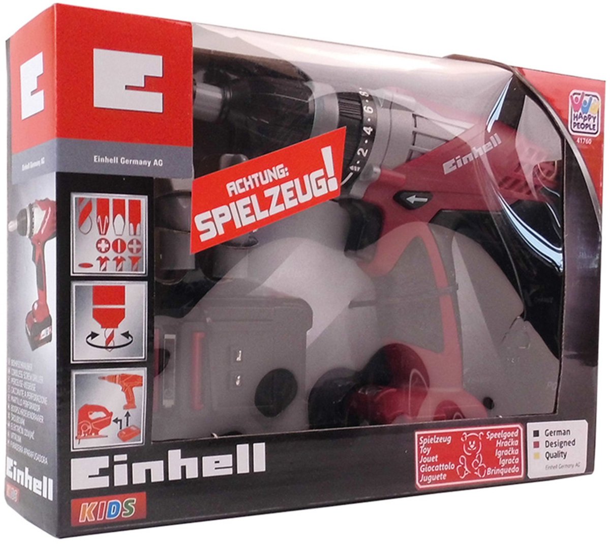 Speelgoed boormachine - rood - 22 cm - boorschroevendraaier - kinderen - speelgoed gereedschap — afbeelding 3