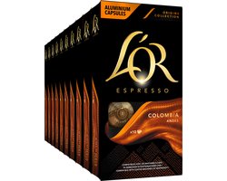 L'OR Espresso Origins Colombia Koffiecups - Intensiteit 8/12 - 10 x 10 capsules