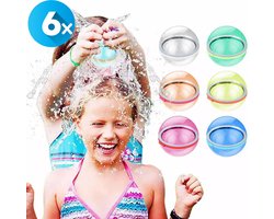 foto van Herbruikbare Waterballonnen - Ballonnen Zelfsluitend - Waterballonnen - Waterbal - 6 stuks