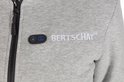 Grijze hoodie met BERTSCHAT logo en aan/uit knop met temperatuurinstelling.