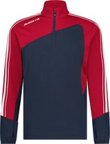 Masita | Zip-Sweater Forza - korte ritssluiting en duimgaten - NAVY BLUE/RED - S