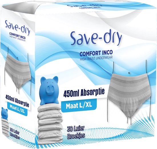 90 Incontinentie luiers Save-Dry | Unisex | Large | Incontinentie broekjes  |... | bol.com