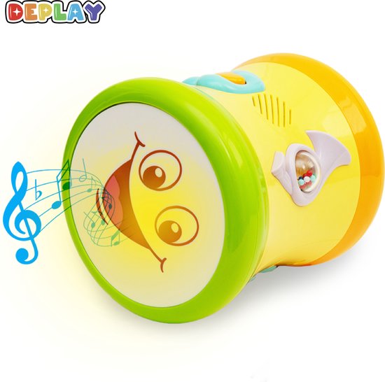 DEPLAY Muziek Drum - kinderspeelgoed – Drumstel – Trommel – Speelgoed 0 - 4 jaar – Peuterspeelgoed - Inclusief Batterijen