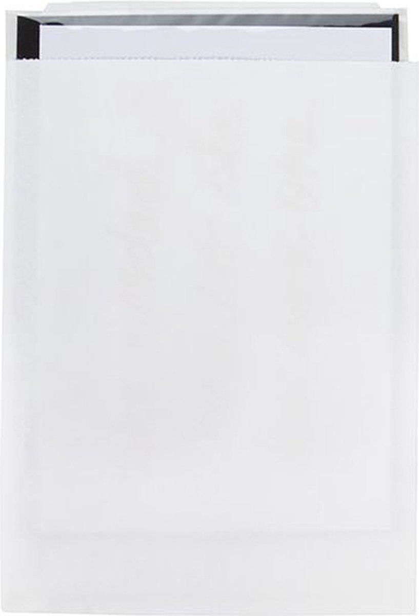 Papieren zakken Wit 127x191mm - 100 st