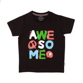 Comfort & Care Apparel | Zwart Awesome T-shirt | Baby | Maat 92