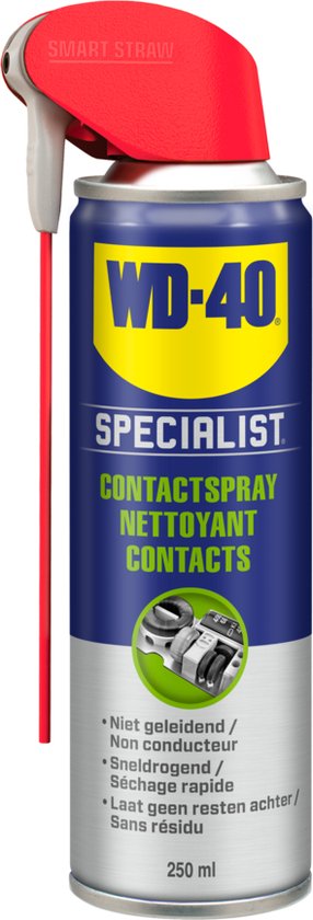 WD-40 Specialist® Contactspray - 250ml - Contact Cleaner - Contactreiniger  - Voor... | bol.com