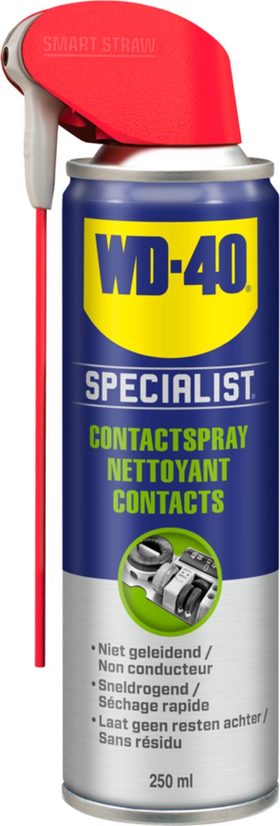 WD-40 Specialist® Contactspray - 250ml - Contact Cleaner - Contactreiniger - Voor elektrische / elektronische onderdelen - WD-40