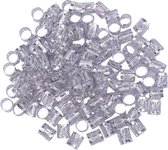 Beads for Braids - Dreadlock Haar Ringen - Extension Kralen - 25 stuks - Zilver