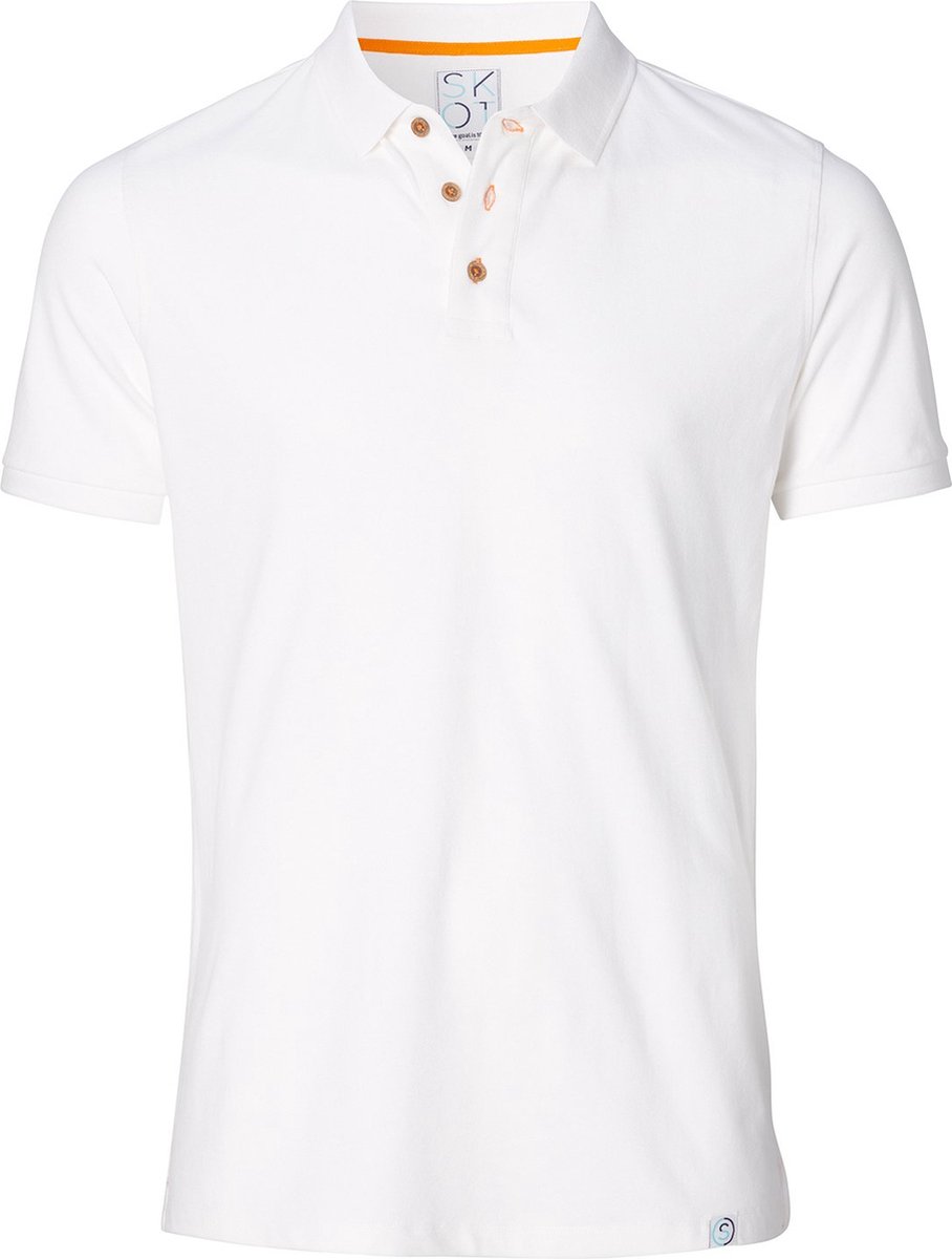 SKOT Polo Duurzaam - Really White - Wit - Maat L