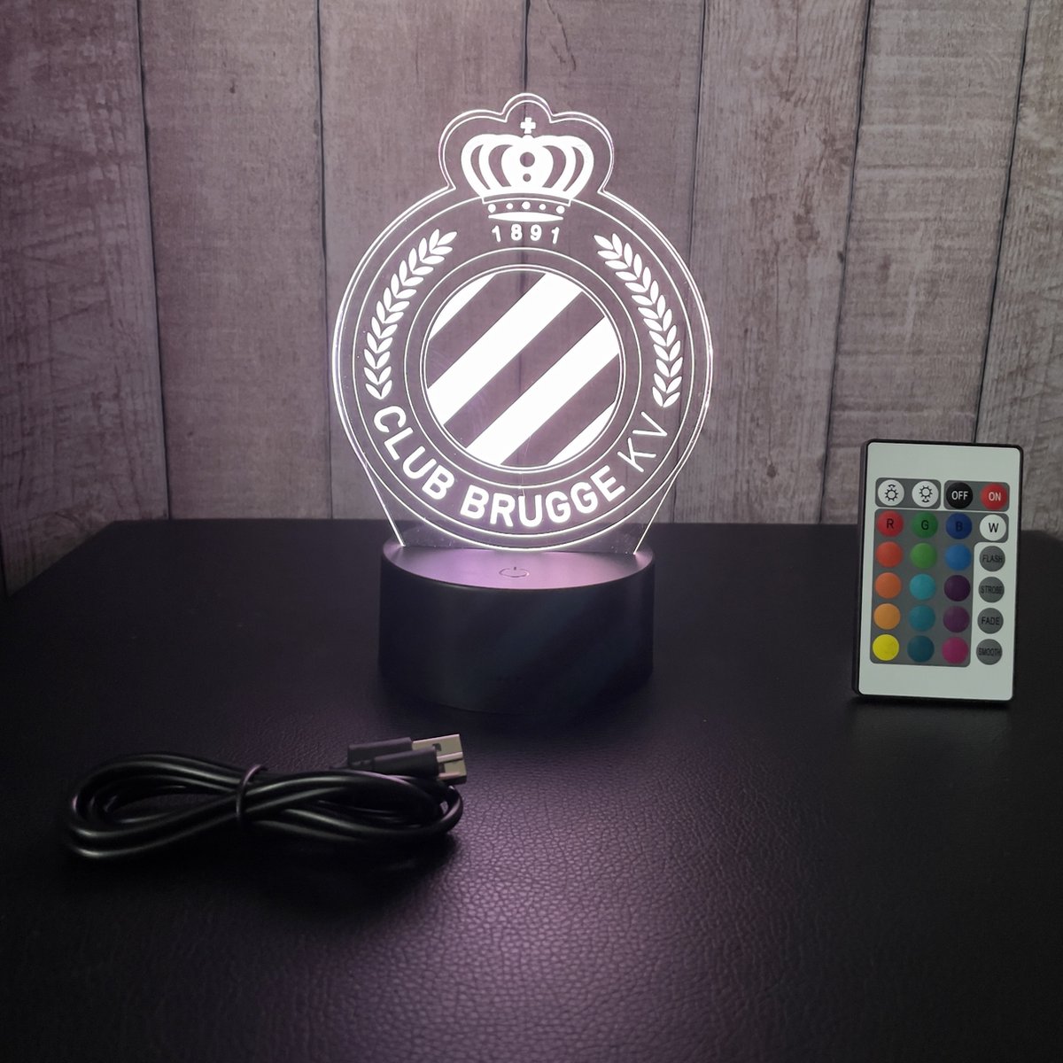 Klarigo®️ Veilleuse - Lampe LED 3D Illusion - 16 Couleurs - Lampe de Bureau  - Club