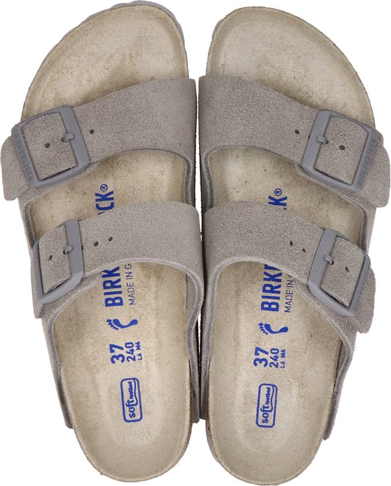 Birkenstock Arizona slippers grijs -Narrow fit - Maat 36