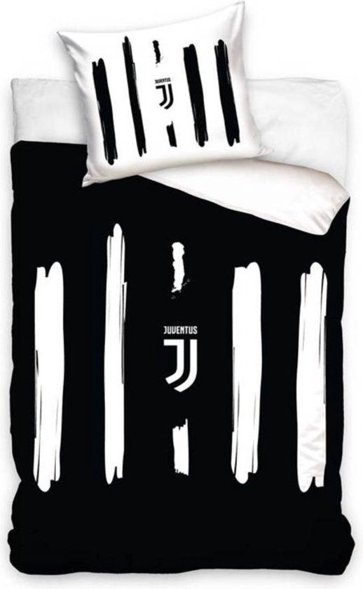 Alfabetische volgorde redactioneel verraad Juventus Logo - Dekbedovertrek - Eenpersoons - 140 x 200 cm - 2-zijdig -  Zwart Wit | bol.com