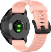 Siliconen bandje - geschikt voor Garmin Forerunner 935 / 945 / 955 / 965 / 745 - roze