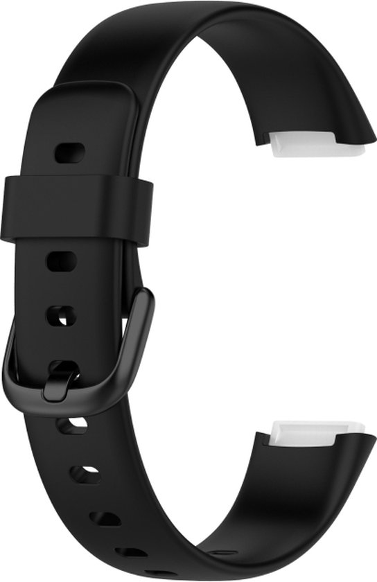 Bracelet noir Fitbit Luxe avec boucle, incurvé en forme de C.