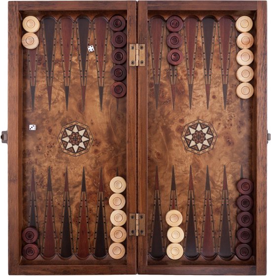 Plateau de Backgammon en Bois de Luxe | Les Échiquiers du Roi Plateau de Backgammon en Bois de Luxe | Les Échiquiers du Roi