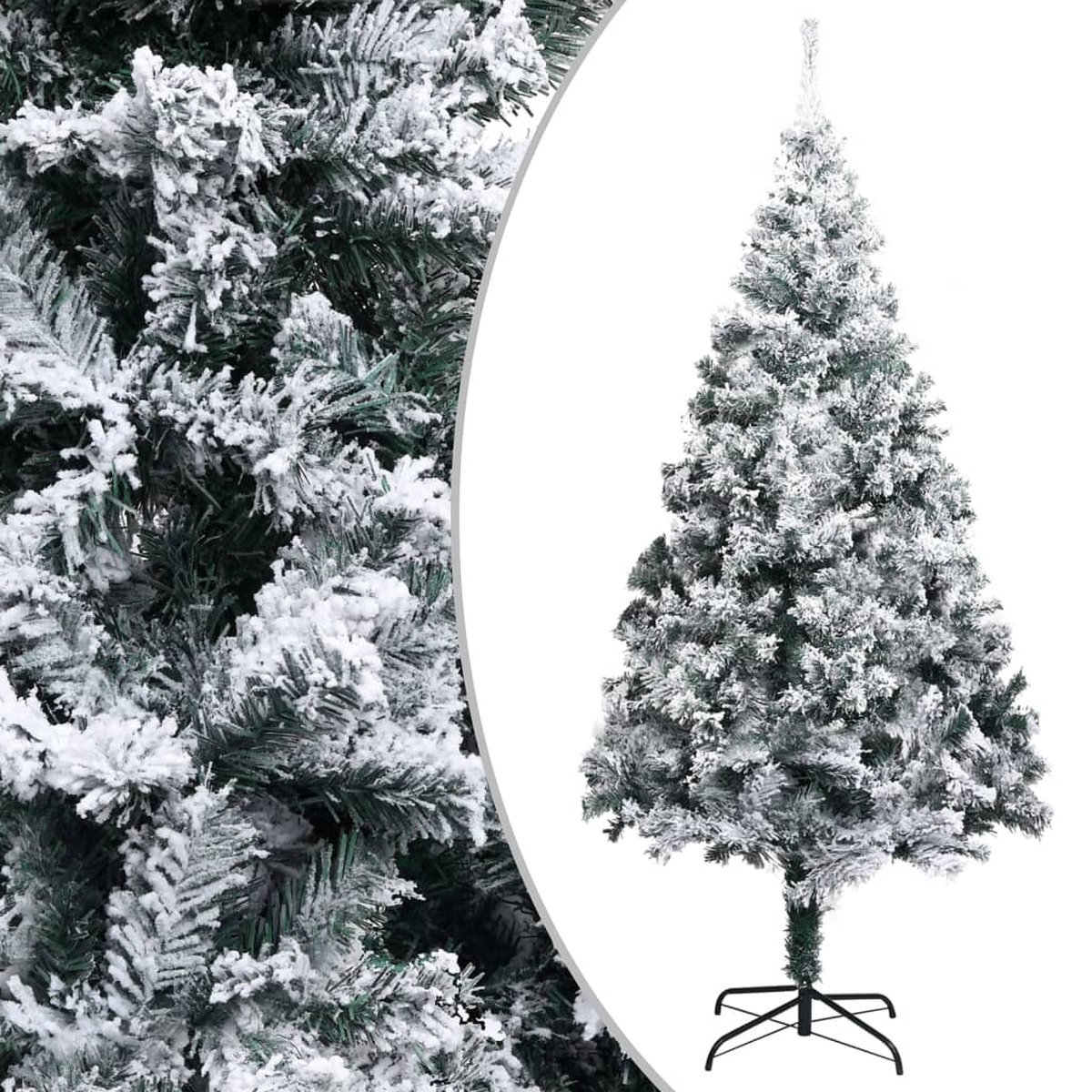 VidaLife Kunstkerstboom met sneeuwvlokken 300 cm PVC groen