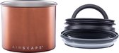 Airscape® Classic 250gr. - voorraadpot -voorraadbus - vershouddoos -voedselveilig - vacuümdeksel- BPA vrij - koffiepot - Brushed Copper