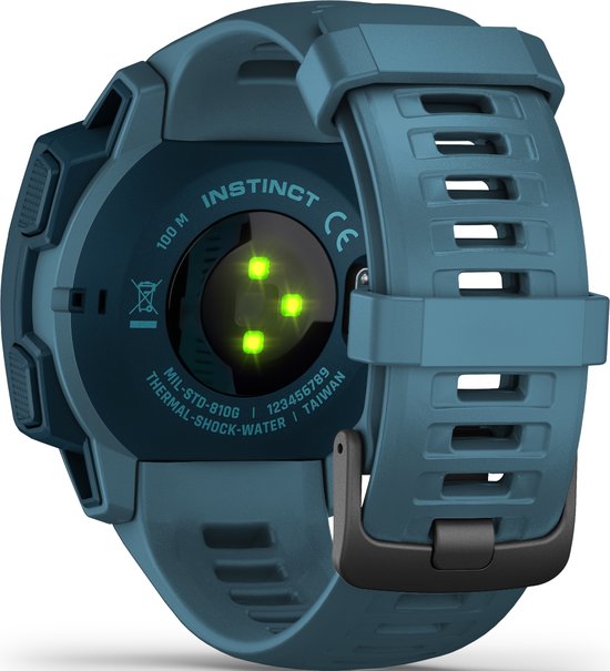 Garmin Instinct - Robuuste multisport smartwatch - Blauw - Garmin