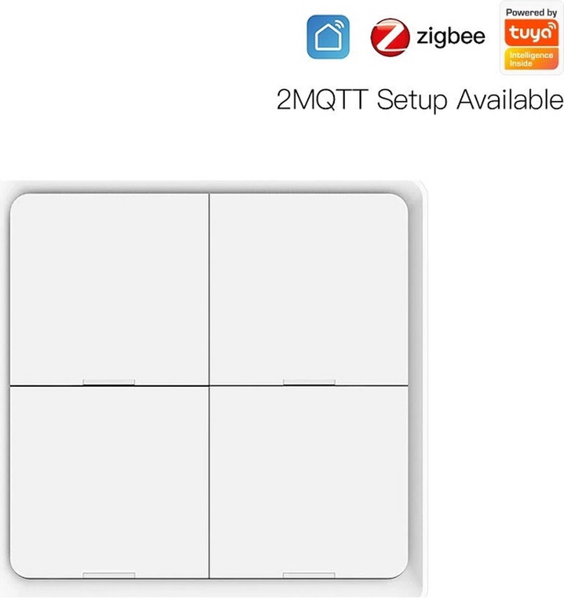 MOES SmartLife Scène switch 4 - Zigbee - 12 acties - Tuya SmartLife