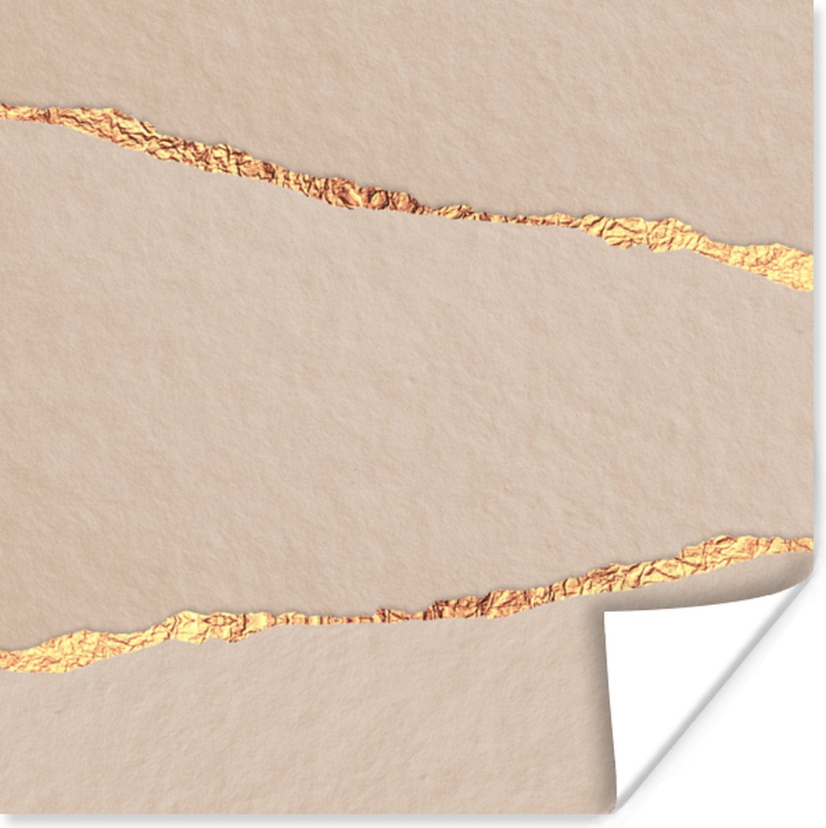 Poster Goud - Glitter - Abstract - Luxe - 30x30 cm