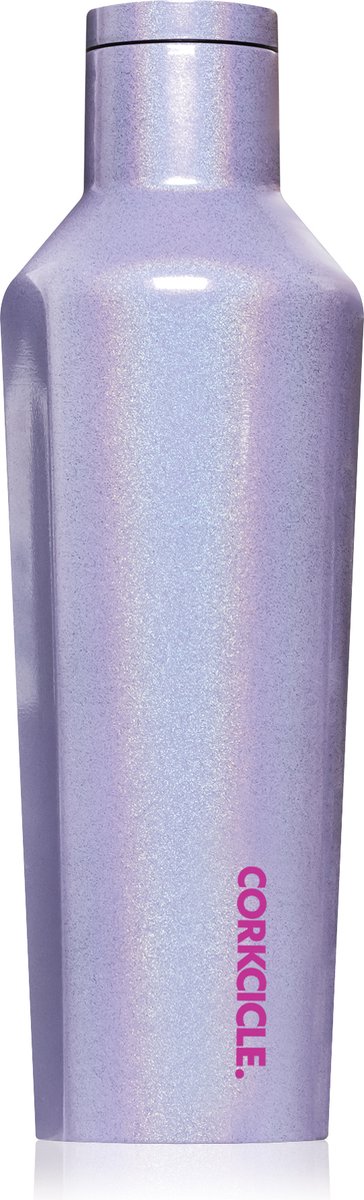 Corkcicle Thermos Drinkfles SPARKLE PIXIE DUST 9oz. 270ml Canteen Rvs Paars/Glitters - Unicorn Magic Series - Roestvrijstaal RVS