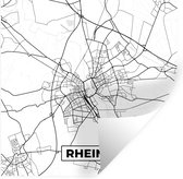 Muurstickers - Sticker Folie - Rheine - Kaart - Stadskaart - Plattegrond - 80x80 cm - Plakfolie - Muurstickers Kinderkamer - Zelfklevend Behang - Zelfklevend behangpapier - Stickerfolie