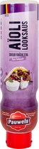 Pauwels - Knoflooksaus - Aïoli - Saus - Frisse looksmaak - 1L
