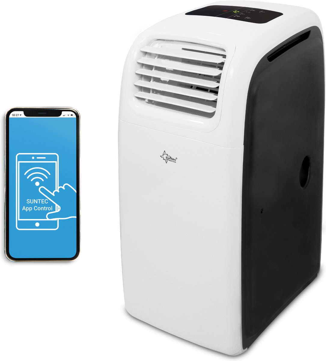 SUNTEC Transform 14.000 Eco R290 APP - Mobiele airco App - 14.000 BTU / 4000 Watt - Air conditioner portable met Smart Home & WiFi - Mobile airconditioning voor tot 70m² - 6 in 1 functie