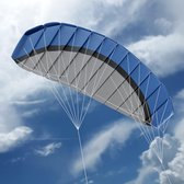 Tickle Bee Power Kite - Matrasvlieger - XXL Edition 1,40 Meter breed en 60 cm hoog! - Blauw/Zwart/Wit - Eenvoudig te gebruiken